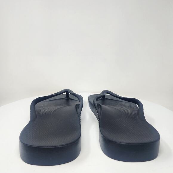 Archies Arch Support Flip Flops Men 13 Black Rubber Orthotic Sandals NWOT - Picture 7 of 13